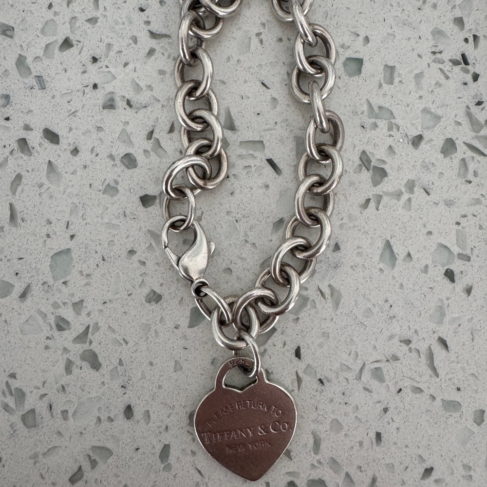 Tiffany & Co. Silver Heart Pendant Necklace